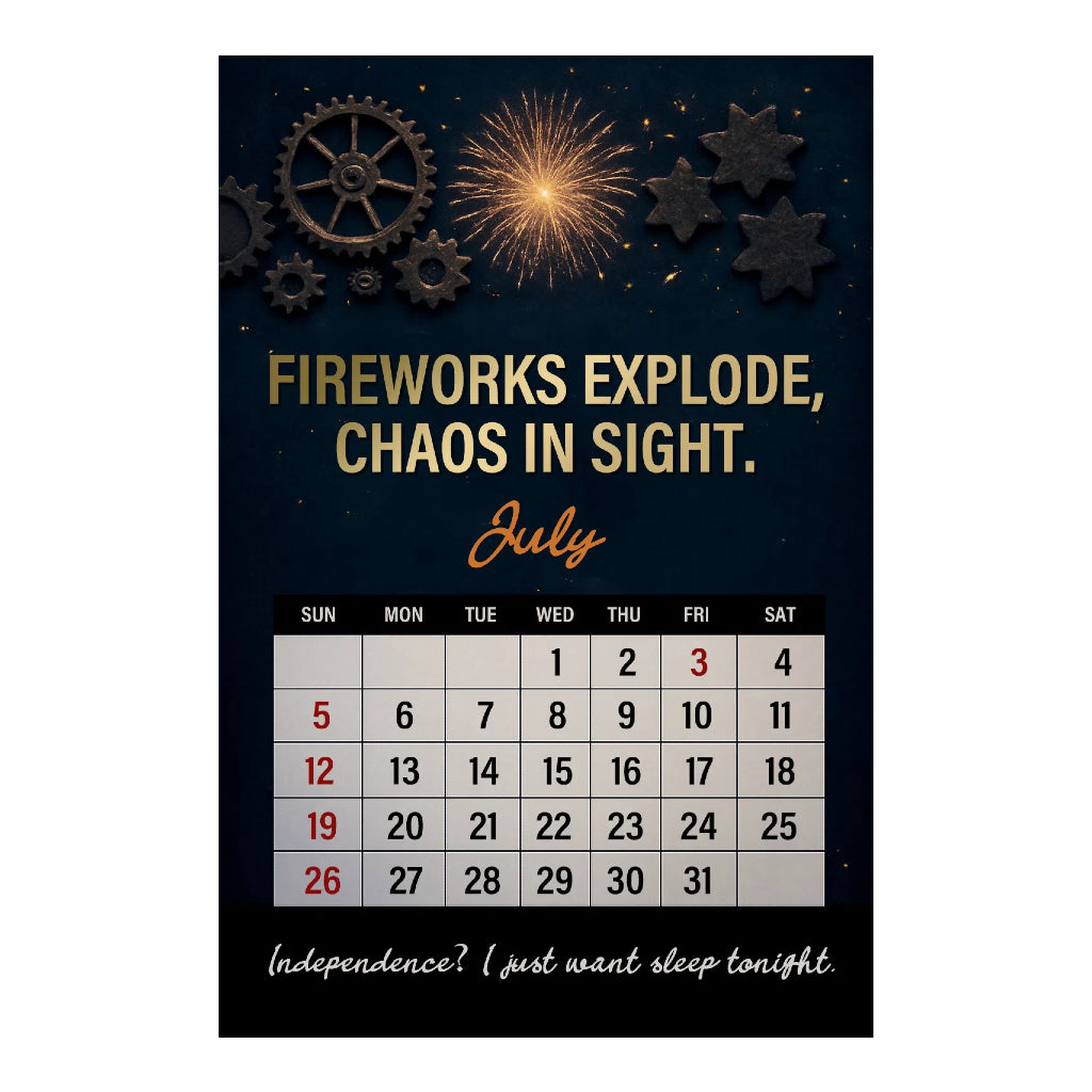 Fuck It - 2026 Calendar For Tired-As-Hell Men
