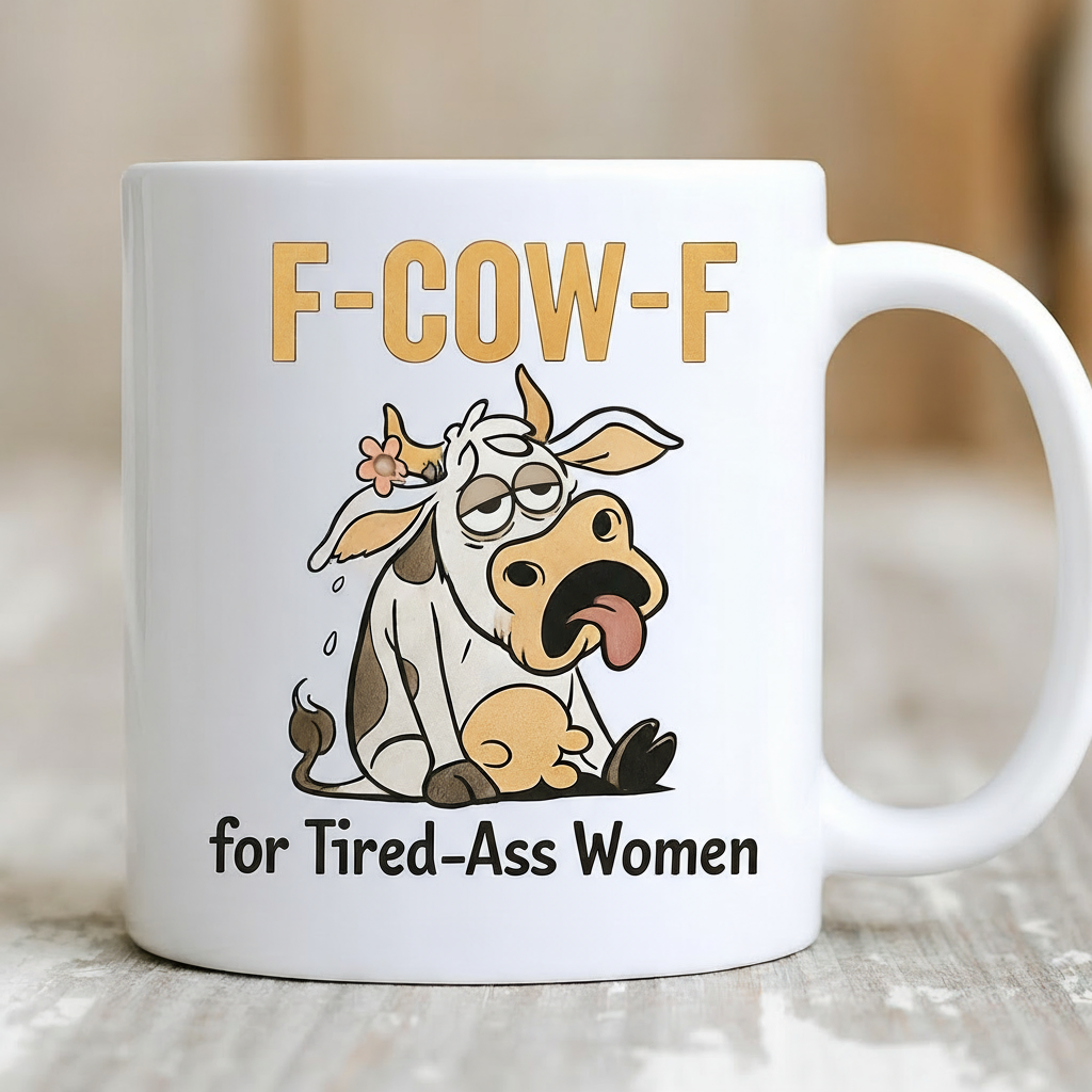 F-COW-F Mug for Tired-Ass Women