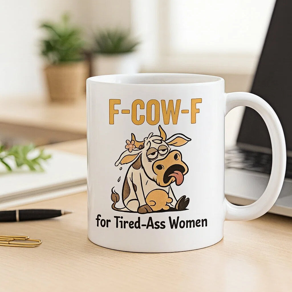 F-COW-F Mug for Tired-Ass Women